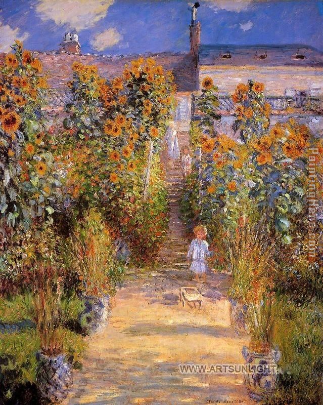 Monet's Garden at Vetheuil 1881 painting - Claude Monet Monet's Garden at Vetheuil 1881 art painting